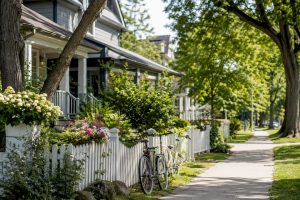 Quiet Innisfil neighborhood with detached homes