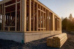 Partially built Ontario new home