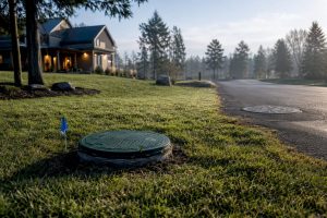 Septic access riser and sewer manhole