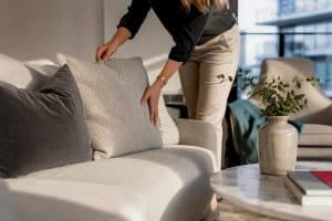 Toronto condo living room being staged