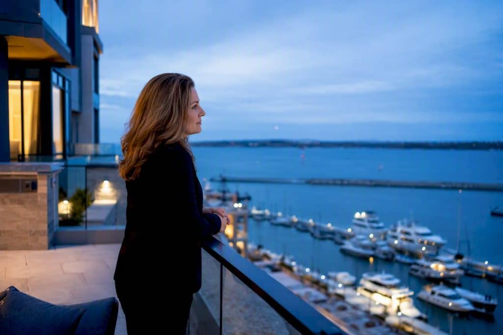 Friday Harbour waterfront condo beside marina