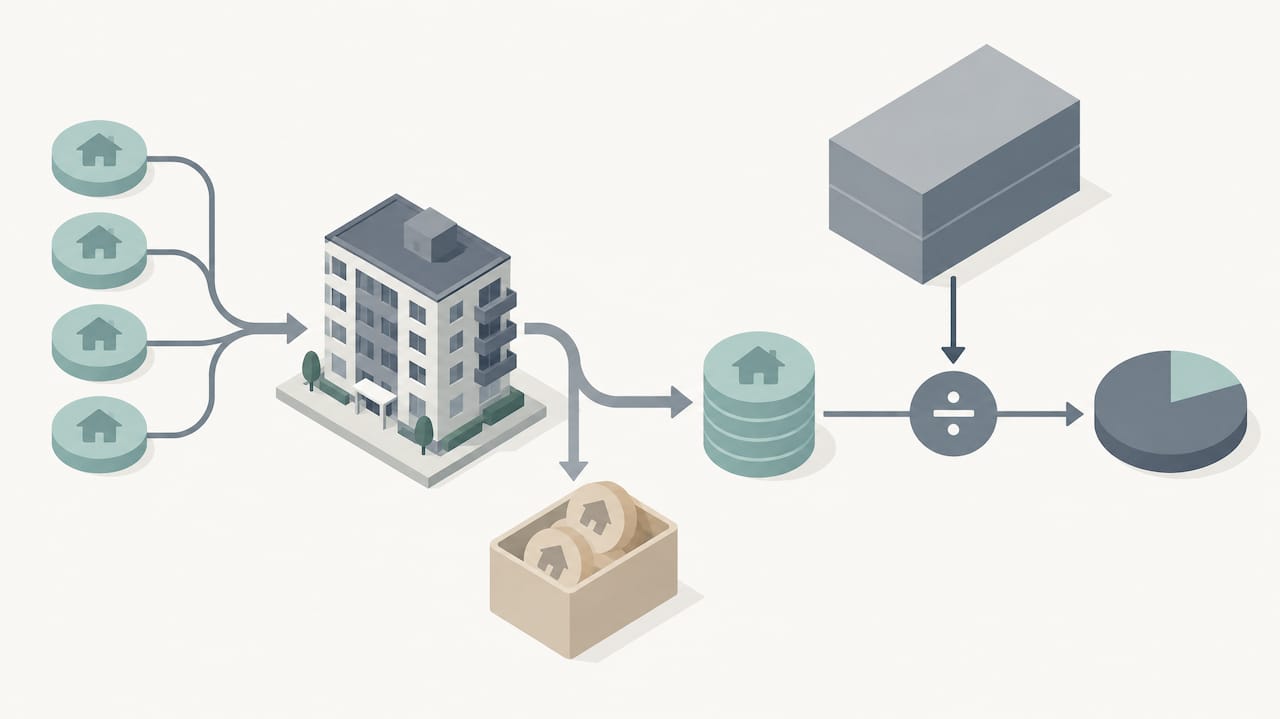 Illustration of NOI and cap rate calculation