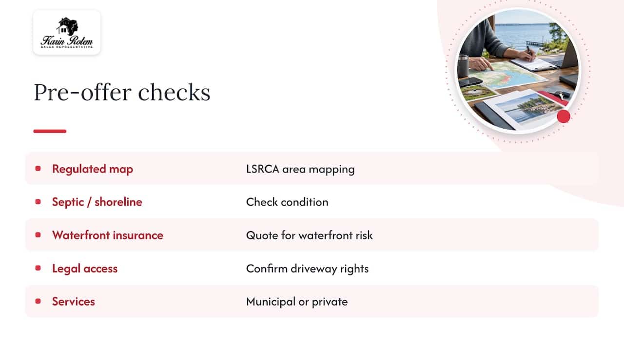 Five checks for Lake Simcoe property buyers