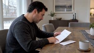Homeowner reviewing an Innisfil property tax bill